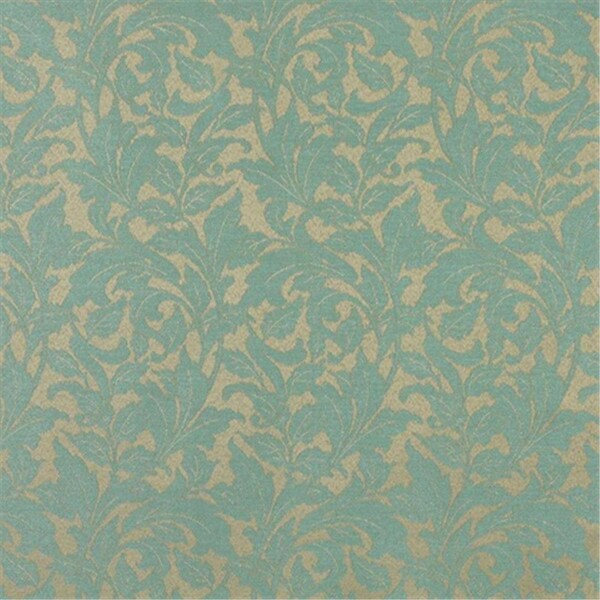 Designer Fabrics 54 In. Wide Light Blue- Floral Leaf Outdoor- Indoor- Marine Scotchgarded Fabric F600 - main